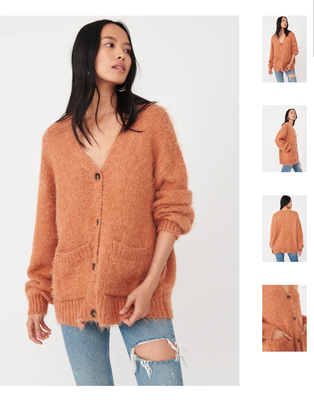 Free People Nevermind Cardi in color Cider